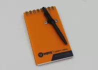 Small Stationery Recycled Paper Notebook / Journal With Plastic PP Cover