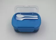 Promotional Two Layers Childrens Plastic Lunch Box With Divider Set And Cutlery