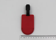 Bank Red Or Yellow Luggage Bag Tags With ID Card Inside / Plastic Hang Tag