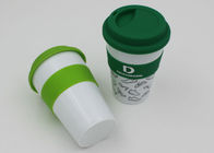 16OZ 450ml PP Plastic Coffee Cups With Handles , Disposable Travel Coffee Cups