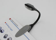 Flexible LED Goose Neck Lamp With Clip , Portable Reading Light For Book