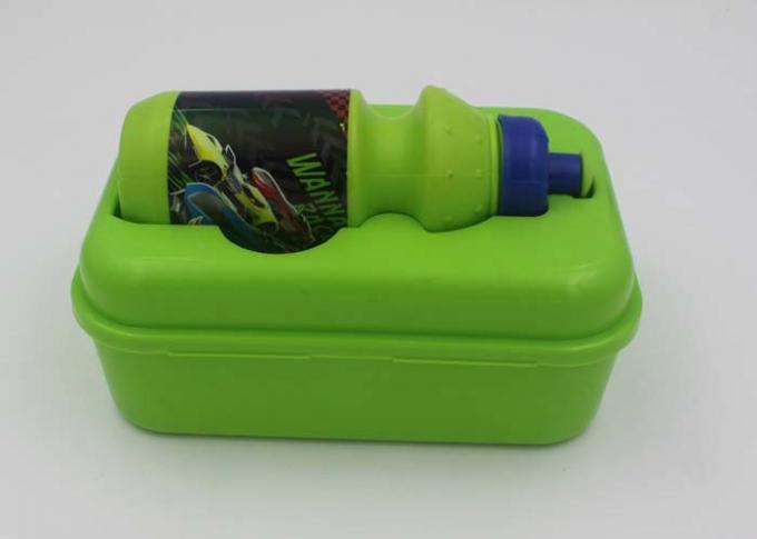 PP Plastic Lunch Boxes For Kids With Sport Water Bottle / BPA Free