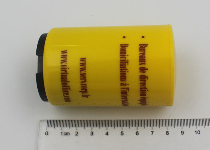 Plastic Magnetic Push Up Bottle Opener Cyclinder Shape Size 8.1 x 5.3 cm