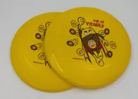 Eco - Friendly Yellow Plastic Frisbee EN71 , Outdoor Toy Flying Saucer Frisbee