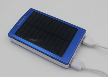 Rectangular Waterproof Solar Power Bank For Cell Phones , 15000 Mah Powerbank