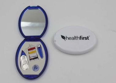 OEM Professional Compact Miniature Sewing Kit With Mirror In Plastic Case , Easy To Carry