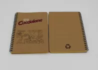 Handmade Brown Craft Cover Recycled Paper Notebook For Office Staff