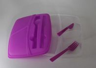 Convenient And Safety Hard Plastic Lunch Boxes With Compartments OEM