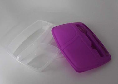 Convenient And Safety Hard Plastic Lunch Boxes With Compartments OEM