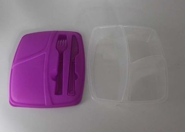 Convenient And Safety Hard Plastic Lunch Boxes With Compartments OEM