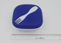 Biodegradable Microwave Plastic picnic Lunch Box Containers With Fork And Spoon