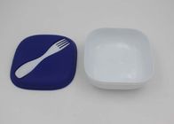 Biodegradable Microwave Plastic picnic Lunch Box Containers With Fork And Spoon