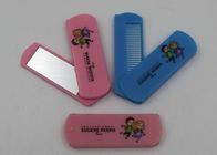 Eco - Friendly Hotel Foldable Mirror Comb Set In Bank And Office / Gift Mirror