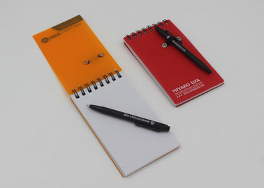 Small Stationery Recycled Paper Notebook / Journal With Plastic PP Cover