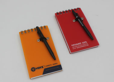 Small Stationery Recycled Paper Notebook / Journal With Plastic PP Cover