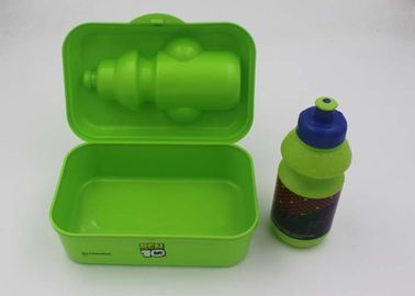 PP Plastic Lunch Boxes For Kids With Sport Water Bottle / BPA Free Lunch Containers