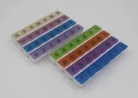 Eco - Friendly Medicine Pill Containers / Plastic 30 Day Pill Box For Seniors