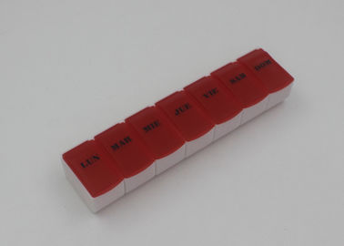 Colorful Seven Day Pill Organizer For Elderly / Plastic Pill Dispenser Box