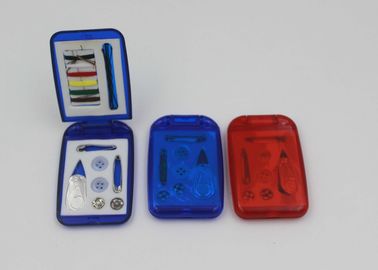 Eco - friendly ABS Mini Travel Sewing Kit Box In School / Office / Bank