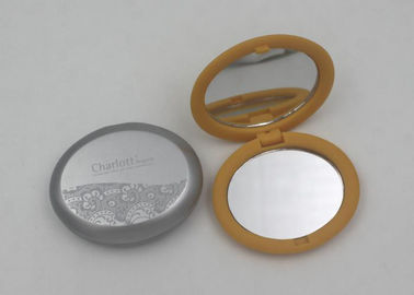 Pocket Size Folding Makeup Mirrors In Plastic Case / Travel Cosmetic Mirror