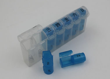 Travel Pill Case Organizer , Transparent Plastic Pill Box For Children