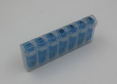 Travel Pill Case Organizer , Transparent Plastic Pill Box For Children