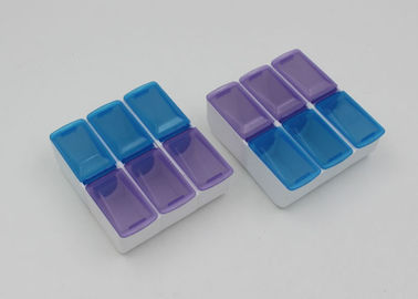 Pormotion Detachable Daily Medication Pill Boxes Blue And Purple Color