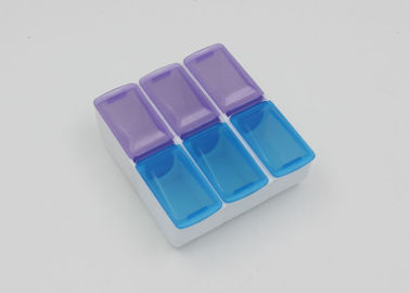 Pormotion Detachable Daily Medication Pill Boxes Blue And Purple Color