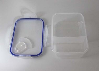 Dishwasher Safe Air Tight clear Plastic Lunch Boxes / Lunch Containers With Dividers