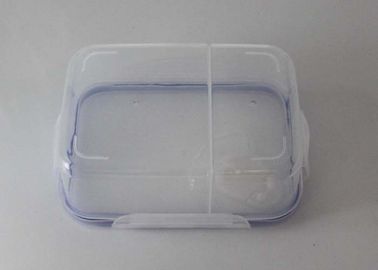 Dishwasher Safe Air Tight clear Plastic Lunch Boxes / Lunch Containers With Dividers