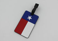 Bright Color Square Luggage Bag Tags For Travelling 10.3x5.3x0.5cm