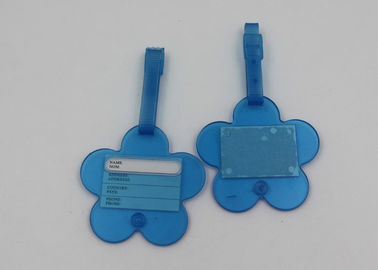 Eco - Friendly Flower Shape Baggage Identification Tag / Soft PVC Luggage Tag