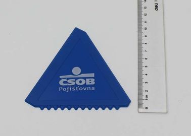 Triangle Shape Hard Plastic Car Ice Scraper With Silk Screen Logo