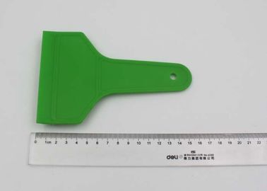 Small Car Ice Scraper With Rubber Blade And Green Sturdy Handle