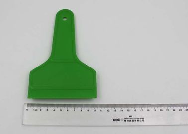 Small Car Ice Scraper With Rubber Blade And Green Sturdy Handle