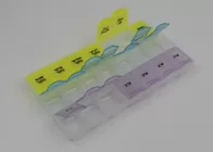 OEM Rectangle Plastic Pill Boxes For Men LFGB And FDA Standard