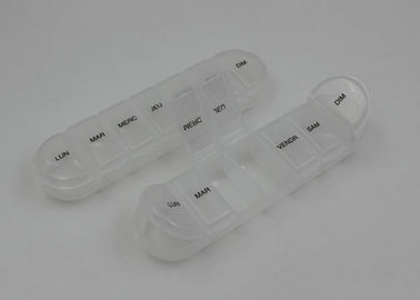 7 Compartments Medication Pocket Plastic Pill Box  , Travel Pill Case