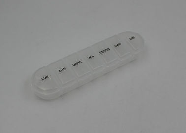 7 Compartments Medication Pocket Plastic Pill Box  , Travel Pill Case