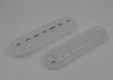 7 Compartments Medication Pocket Plastic Pill Box  , Travel Pill Case