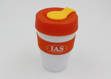 12OZ Novelty Insulated Plastic Coffee Cup , Non - Toxic Plastic Drinking Cups With Lids