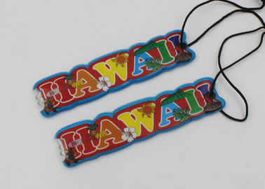 Custom Round Soft PVC Luggage Bag Tags with LED Light for Traveling