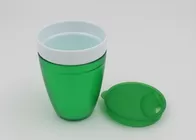 Multi-function Two Cups in One Multi-color Plastic Coffee Cup Water Cup with Lid for Outdoor