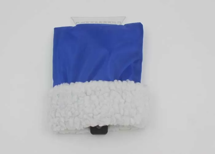 Waterproof Blue Plastic Glove Ice Scraper For Car With Custom Logo EN71