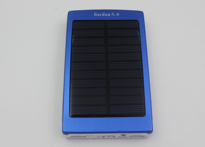 Rectangular Waterproof Solar Power Bank For Cell Phones , 15000 Mah Powerbank