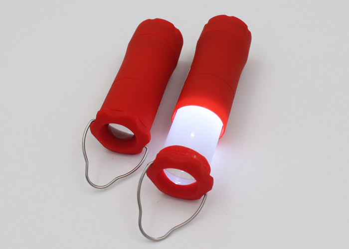 Portable Telescopic Red LED Night Lamp And Lantern For Camping , Tent Flashlight